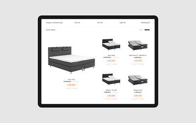 Catalog page for Bedrenaetter Magento 2 website bed bedroom bedtime catalog page ecommerce ecommerce design eu europe family interior magento 2 magento2ecommerce minimal orange shop store ui web