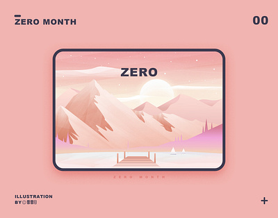 粉色调 illustration