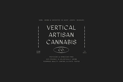 Vertical 🍃 artisan branding cannabis design illustration logo missouri type typography weed