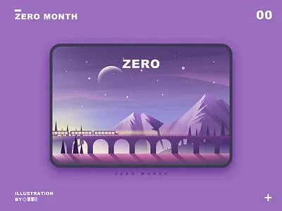 紫色调 illustration