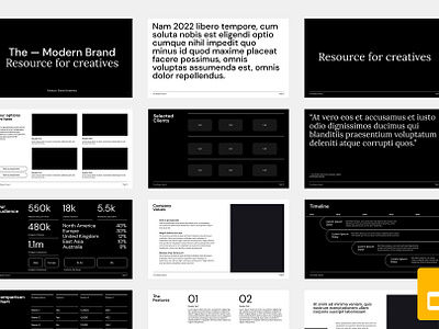 The Modern Brand Deck Template by Scott Wilson on Dribbble