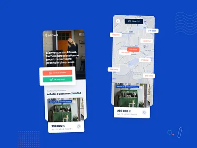Allowa — Real Estate Plateform designui illustrations product real estate ux website