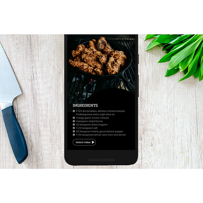 Daily UI #40 - Recipe
