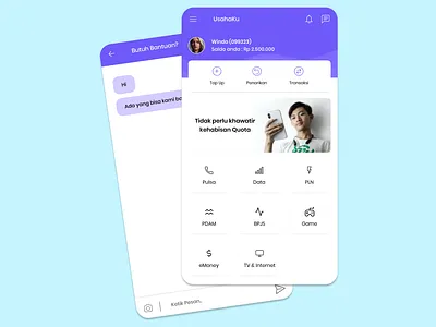 PPOB app branding design icon illustration logo typography ui ux vector