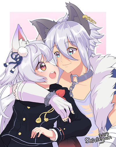 Cute Toram Online Couple design illustration