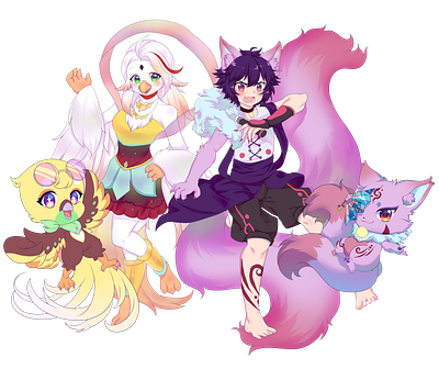My Beloved OC's design illustration