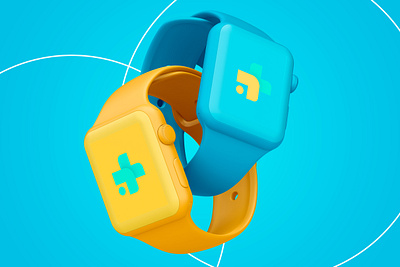 SUS Rebrand apple watch blue happy health lines rebrand sus watch