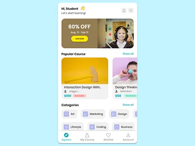 Online Course app branding design icon illustration logo typography ui ux vector