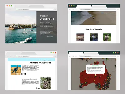 Explore Australia design explore ui ux website
