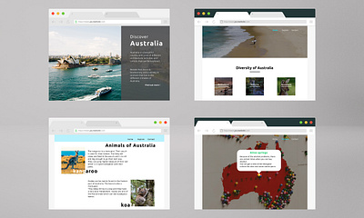 Explore Australia design explore ui ux website