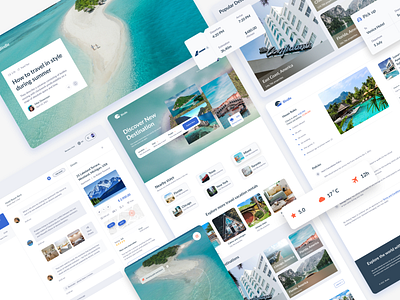 Bindle UI Kit booking download responsive travel travel app travel websites ui ui kit web booking web design website