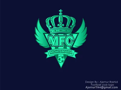 MFC Football club logo awesome logo branding cover design design graphic design illustration logo mfc mfc logo typography design typography logo ui vector