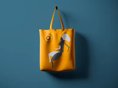 Lady in the sun branding design digital collage graphic design illustration product design