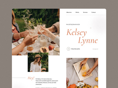 Landing Page. Photographer. Daily UI challenge dailyui dailyuichallenge design firstscreen landing landingpage page ui uidesign uxdesign