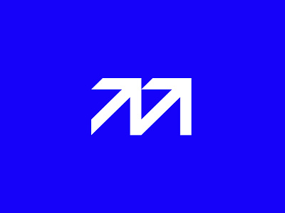 MarketShares Logo arrows branding fincance growing identity investment knowledge logo m markets monogram platform sharing stocks together