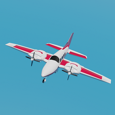 Private Plane 3D Model 3dmodeing design freelancer indonesia plane