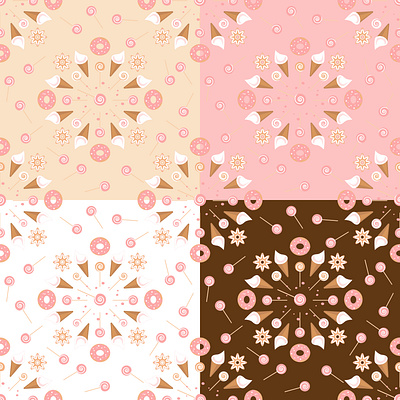 Sweet pattern 2d candies design illustration pattern sweet vector