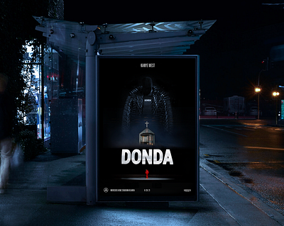 Donda - Movie Poster donda graphic design hip hop kanye kanye west kardashians movie movieposter music poster rap yeezy