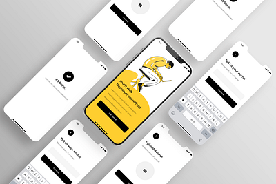 iOS Application Form Design app branding design illustration ui ux