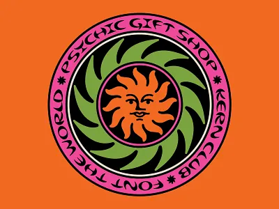 Psychic Gift Shop Font design font psychic type