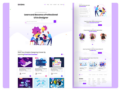 Education Landing Page ⚡️ 3d animation app art branding design designing dribbble flat graphic design icons illustration landing page logo motion graphics page popular sales ui website design