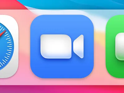 Zoom Big Sur icon big sur dock icon logo macos zoom