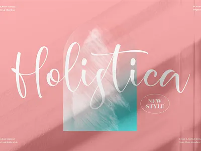 Holistica - Beautiful Script Font app branding design icon illustration logo typography ui ux vector