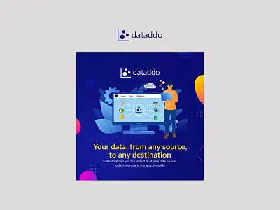 Dataddo Banner Design banner banner bazaar bannerbazaar creative banner data design destination google ad banner logo platform service social media banner