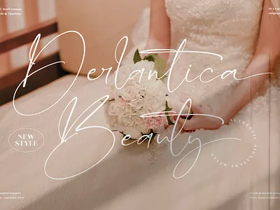 Derlantica Beauty - Stylish Signature Font app branding design icon illustration logo typography ui ux vector