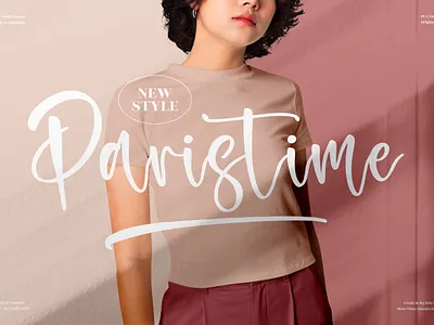 Paristime - Beautiful Handwritten Font app branding design icon illustration logo typography ui ux vector