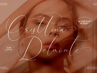 Cristtina Delmonte - Beautiful Script Font 3d animation app branding design graphic design icon illustration logo motion graphics typography ui ux vector