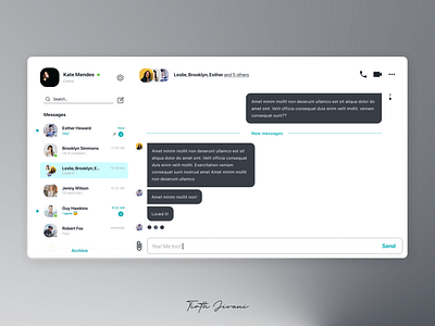 Direct Messaging 100daysofdesign aesthetic branding chat chatbot collab color color palet dailyui design illustration latest like message ui ux webpage