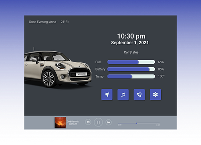 DailyUI 034 Car Interface car car interface dailyui dailyui 034 design ui