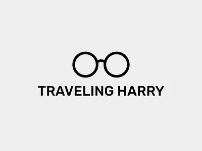 Harry Potter Logo with Glasses | Turbologo brand design branding design film glasses graphic design harry potter illustration logo logo design magic magician travel channel travel club typography ui ux vector wizard