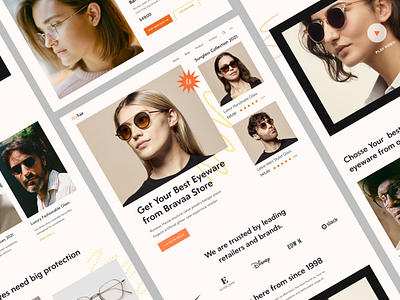 Sunglass eCommerce Landing Page Exploration 3d agency agency landing page animation apps best landing page design branding clean design design ecommerce graphics design homepage homepage design landing page design mobile motion graphics shopify sunglass web website design