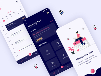 Task Management Tool - Better Way to Manage Your Task app app design app designer design designer graphic design mobile app design ui ux