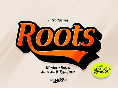 Roots - Modern Retro Sans Serif Typeface 70s