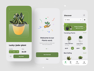 Plants Shop App UI Design app design designer e commerce app ios app madhu mia minimal app mobile design plant shop plant shop app plants app popular shot product app design shopify app ui uiux visual design web design