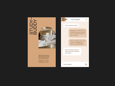 Daily UI :: 013 – Direct Messaging app branding dailyui dailyui13 figma ui