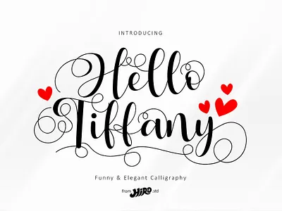 Hello Tiffany - Funny & Elegant Font. handmade