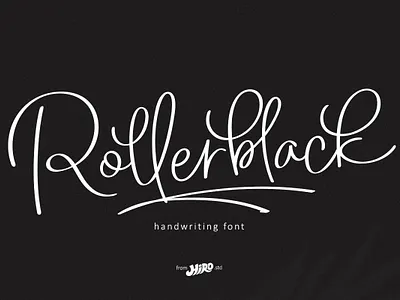 Rollerblack - Handwriting Font font stylistic typography