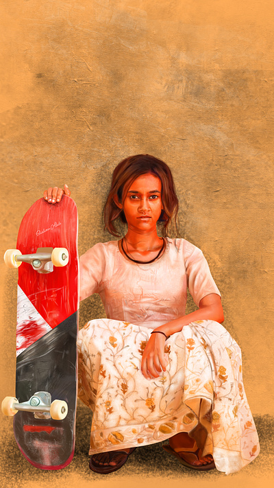 Skater Girl Movie - Digital Painting adobe adobe photoshop design digital art digital painitng drawing graphic design wacom