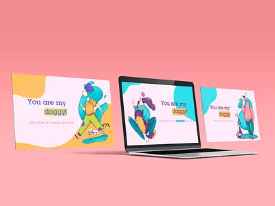 You are my dog! - brand identity and illustrations branding dog graphic design identity illustration pets visual identity