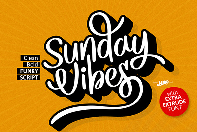 Sunday Vibes - Font calligraphy moderntype