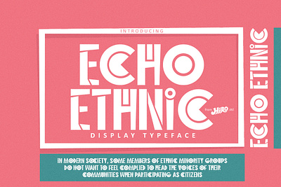 Echo Ethnic - Display Font logotype