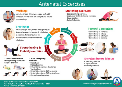 Antenatal Exercises branding design graphic design