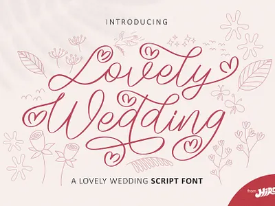 Lovely Wedding - Script Font luxury font