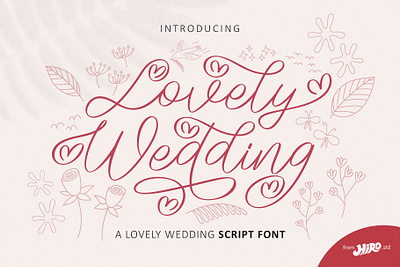 Lovely Wedding - Script Font luxury font