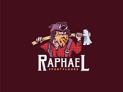 lumberjack logo branding carpenter character design icon illustration illustrator logo lumber lumberjack mascot ui ux vector vintage wood