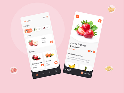 Grocery Mobile App app fruits grocery inspiration ui